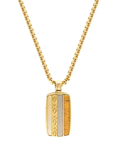 Nialaya Jewelry Trinity-pendant Necklace In Gold
