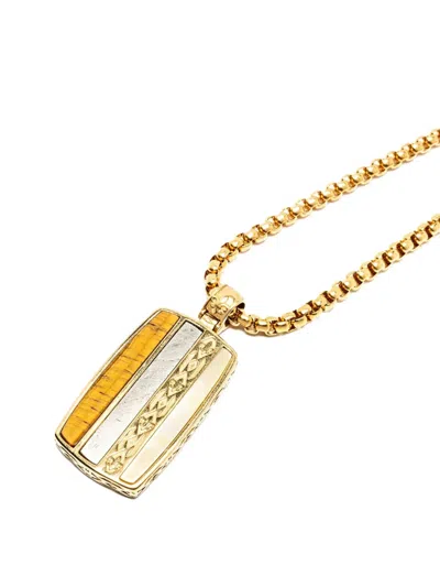 Nialaya Jewelry Trinity-pendant Necklace In Gold