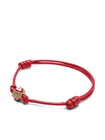 Nialaya Jewelry Evil Eye String Bracelet In Red