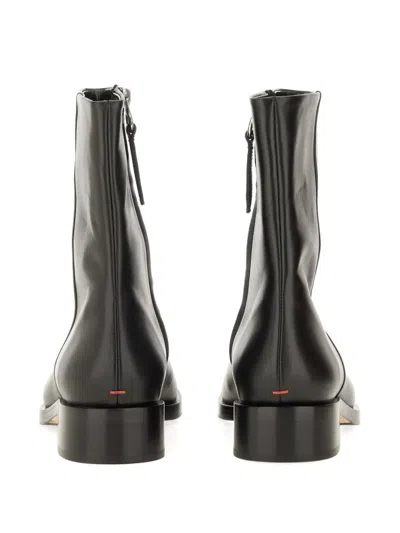 Aeyde 25mm Vincent Ankle Boots In Black