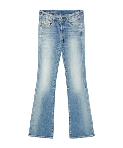 Diesel Vintage Inspired Five Pocket Trousers In Blue