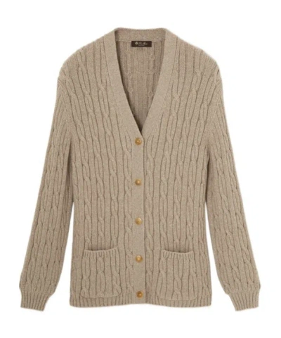 Loro Piana Napier Firefly Cardigan In White