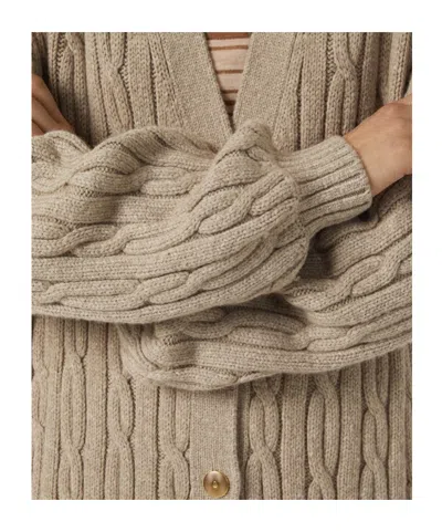 Loro Piana Napier Firefly Cardigan In White