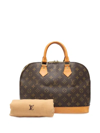 Pre-owned Louis Vuitton 2000 Monogram Alma Pm Handbag In Brown