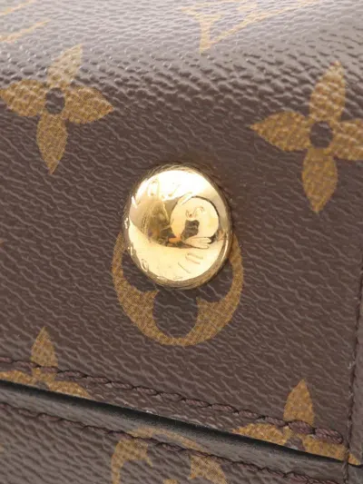 Pre-owned Louis Vuitton 2017 Monogram Cluny Mm Satchel In Brown