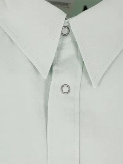 Visvim Logo- Embroidered Shirt In Green