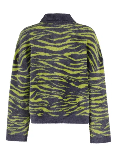Essentiel Antwerp Animal-print Cardigan In Multi
