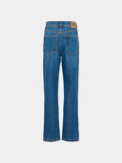 Tommy Hilfiger Junior Belt-loop Five-pocket Jeans In Blue