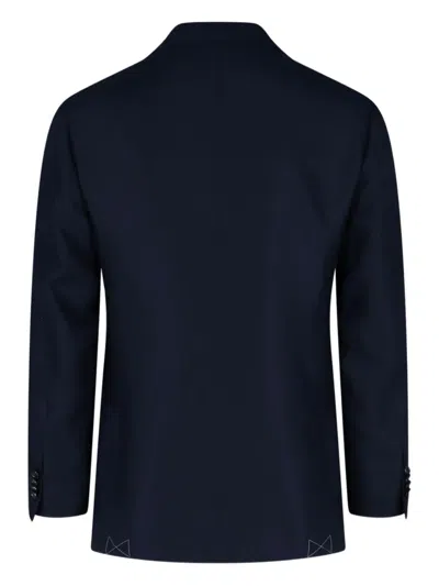 Cesare Attolini Single-breasted Cashmere Blazer In Blue
