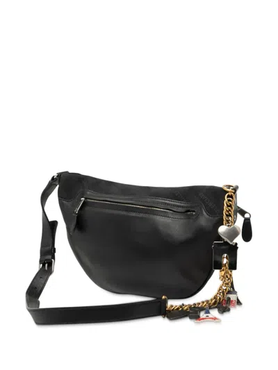 Pre-owned Balenciaga 2019 Canvas Souvenir Xs Belt Bag In Black