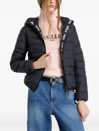 Gaëlle Hooded Piumino Jacket In Black