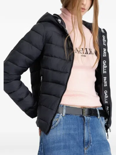 Gaëlle Hooded Piumino Jacket In Black