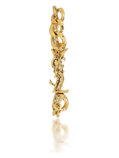 Saint Laurent Cassandre Chain Bracelet In Gold