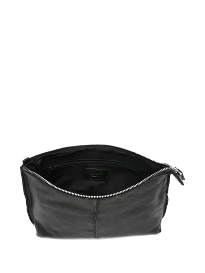 Sommet Zip Sheepskin Satchel In Black