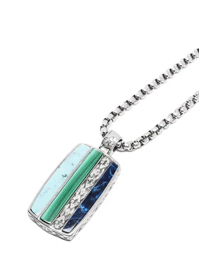 Nialaya Jewelry Trinity-pendant Necklace In Metallic