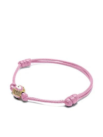 Nialaya Jewelry Evil Eye String Bracelet In Pink