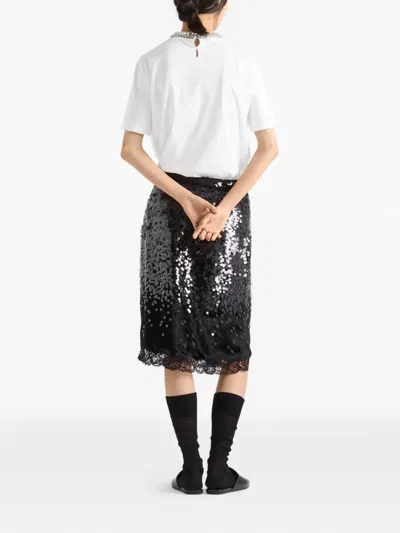 Prada Cotton T-shirt In White