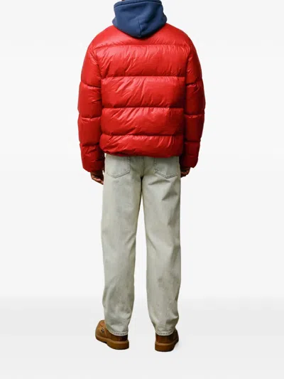 Stussy Micro Ropstop Down Jacket In Red