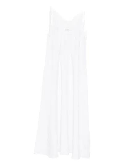 Anine Bing Tie-strap Midi Dress In White