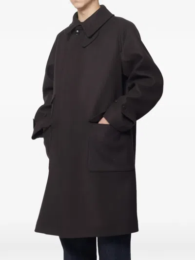 Kaptain Sunshine Button-up Coat In Brown