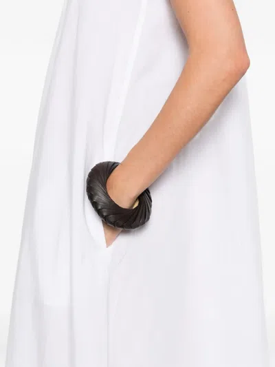 Anine Bing Tie-strap Midi Dress In White