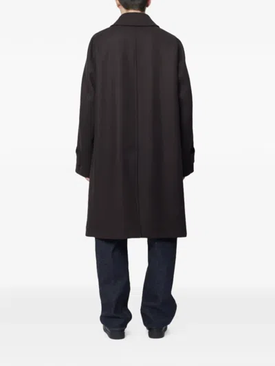 Kaptain Sunshine Button-up Coat In Brown