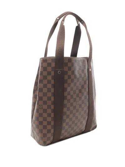 Pre-owned Louis Vuitton 2011 Damier Ebene Cabas Beaubourg Tote Bag In Brown