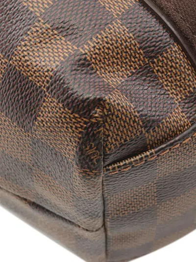 Pre-owned Louis Vuitton 2011 Damier Ebene Cabas Beaubourg Tote Bag In Brown