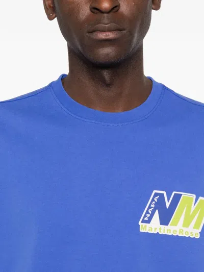 Napapijri X Martin Rose Ocelot T-shirt In Blue