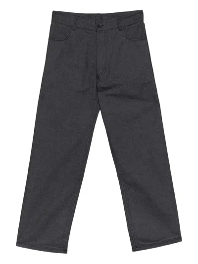 Baserange Button-up Trousers In Gray