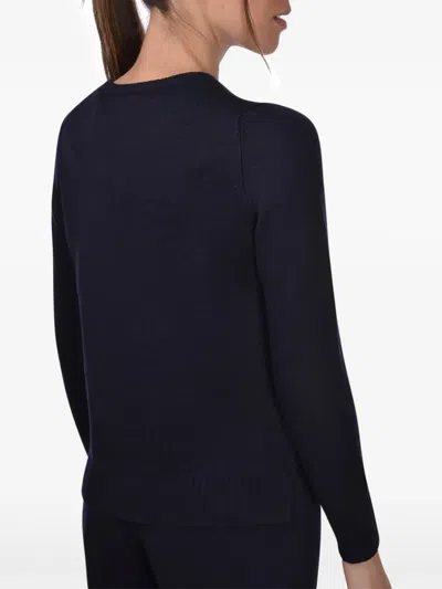 Gran Sasso Crew-neck Wool Sweater In Blue