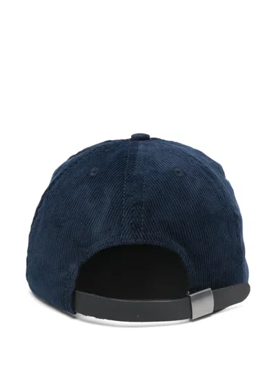Brain Dead 6 Panel Corduroy Hat In Blue