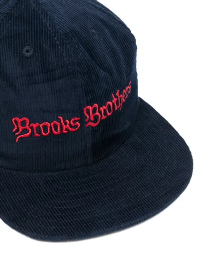 Brain Dead 6 Panel Corduroy Hat In Blue