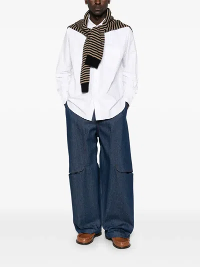 Brain Dead X Brooks Brothers Buttoned Long-sleeve Shirt In White