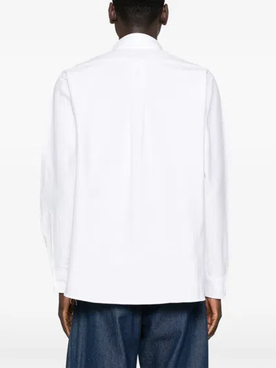 Brain Dead X Brooks Brothers Buttoned Long-sleeve Shirt In White