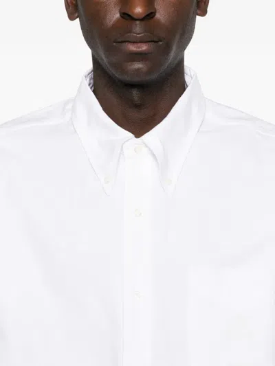 Brain Dead X Brooks Brothers Buttoned Long-sleeve Shirt In White