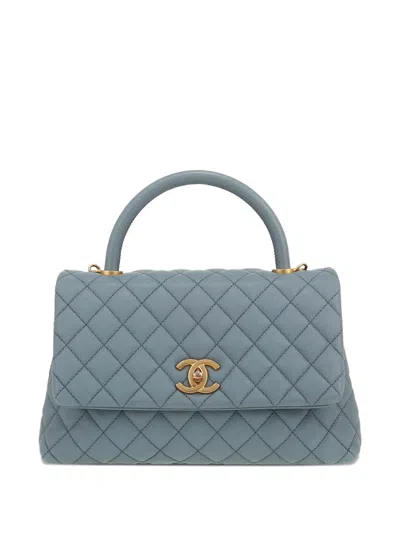 Pre-owned Chanel 2019 Coco Tote Bag In Blue