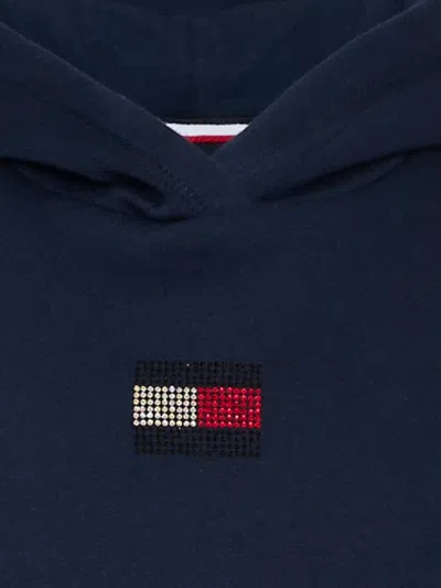 Tommy Hilfiger Junior Embellished-logo Hoodie In Animal Print