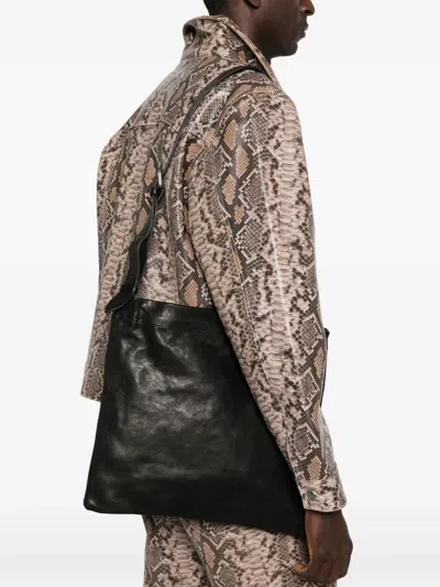 Sommet Small Lidia Buckle-detail Messenger Bag In Black