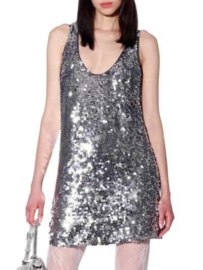 Walter Baker Sequin Dreamer Dress In Gray