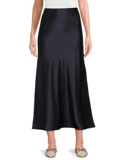 Lea & Viola Women's Satin Maxi Skirt In Animal Print