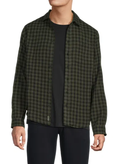 Blend Men's Bhaugo Gingham Shirt In Green
