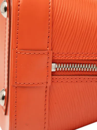 Pre-owned Louis Vuitton 2012 Epi Alma Pm Handbag In Orange