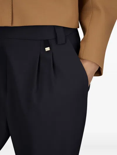 Herno Pleated-front Trousers In Brown