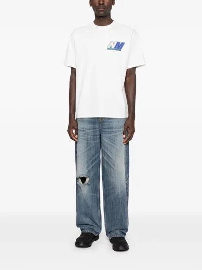 Napapijri X Martin Rose Ocelot T-shirt In White