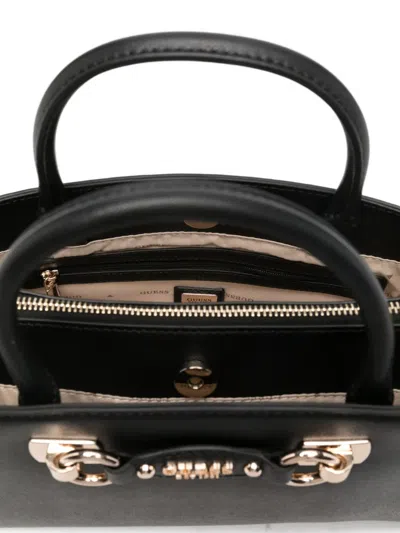 Guess Usa Mimina Top-handle Tote Bag In Black