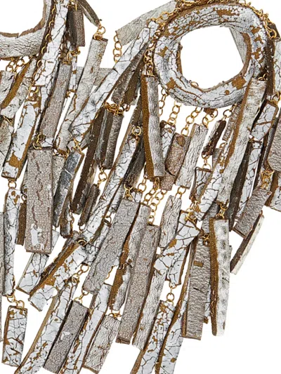 Gfw Handmade Rectangular-shape Earrings In Silver