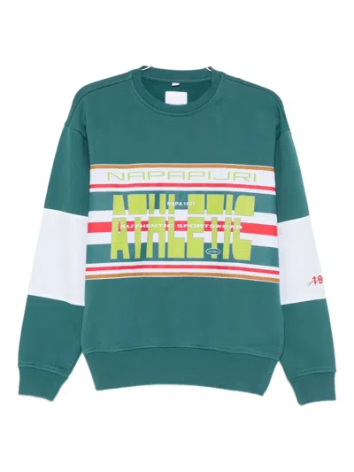 Napapijri X Martin Rose Lamont Sweatshirt In Animal Print