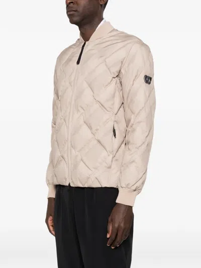Alpha Tauri Octal V1.y9.02 Padded Bomber Jacket In Neutral