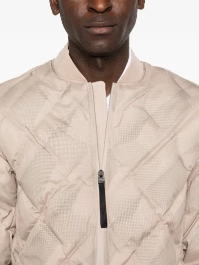 Alpha Tauri Octal V1.y9.02 Padded Bomber Jacket In Neutral